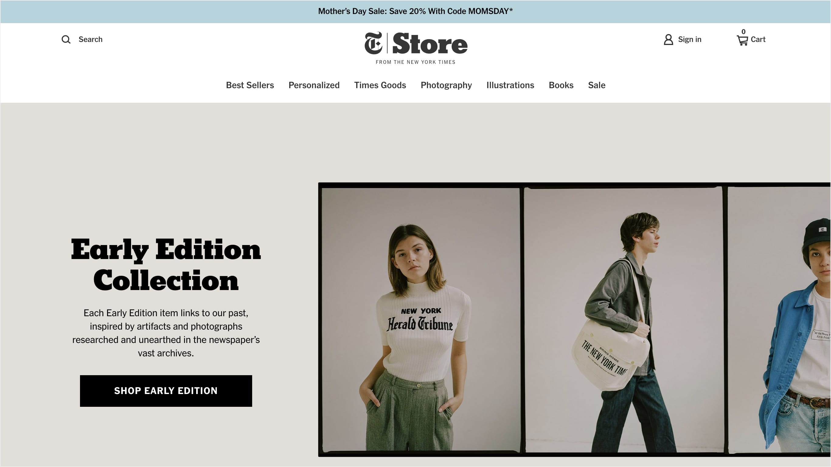 The NY Times Shopify Site
